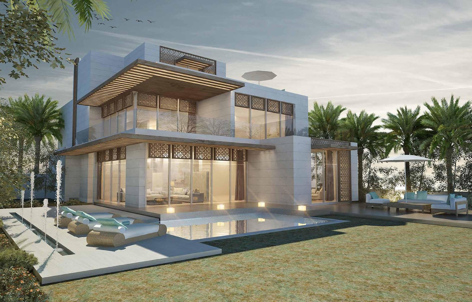 Luxury beachfront lifestyle at Nudra Villas Saadiyat Island with golden sunset views and premium coastal residences